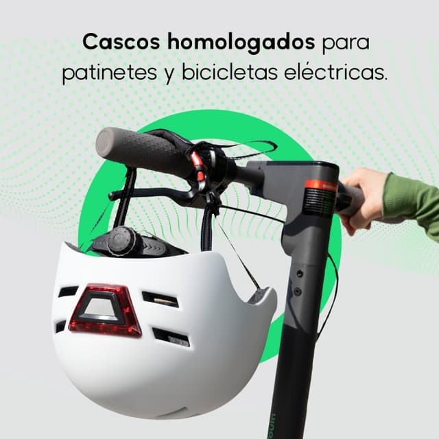 Detalle de Youin Casco con luz LED Blanco talla L 58x61 cm