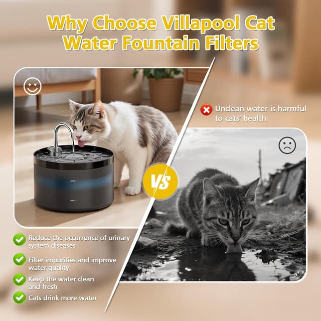 Detalle de VILLAPOOL cat fountain filters 20 pack