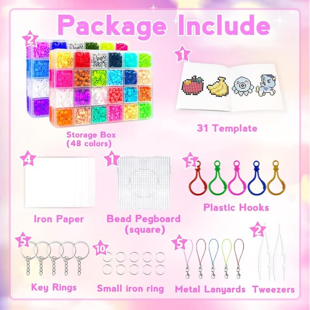 Detalle 2 de KIFHCMPR 5MM Bügelperlen Set