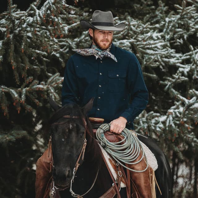 Detalle de Dubinik Flanellhemd Herren kariert mit Brusttasche – Langarm Button-Down im Regular Fit