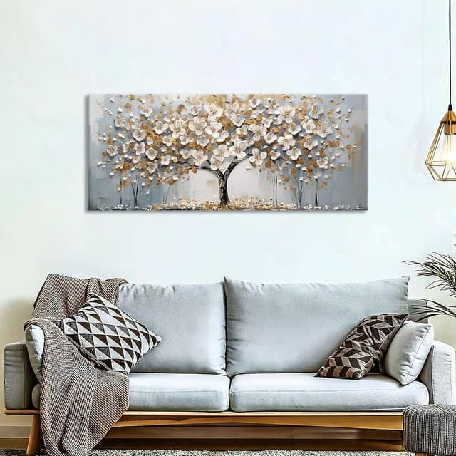 Detalle 1 de Decoración Moderna: Marco de Madera con Árbol de la Vida 🌳