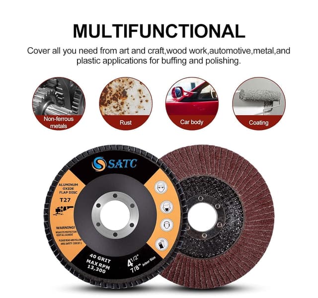 Detalle 1 de SATC 115mm flap discs pack 20