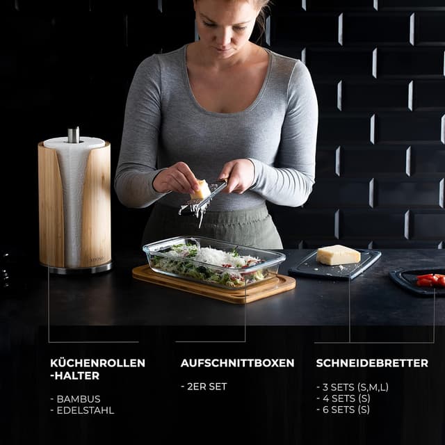 Thumbnail 5 de EXITOSO Portarrollos de Bambú y Acero Inoxidable