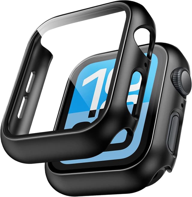 Detalle de TAURI Hard Case for Apple Watch 44mm with 9H glass