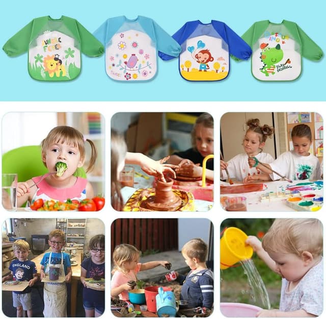 Thumbnail 5 de Vicloon Baberos con Mangas 42,5 cm impermeables