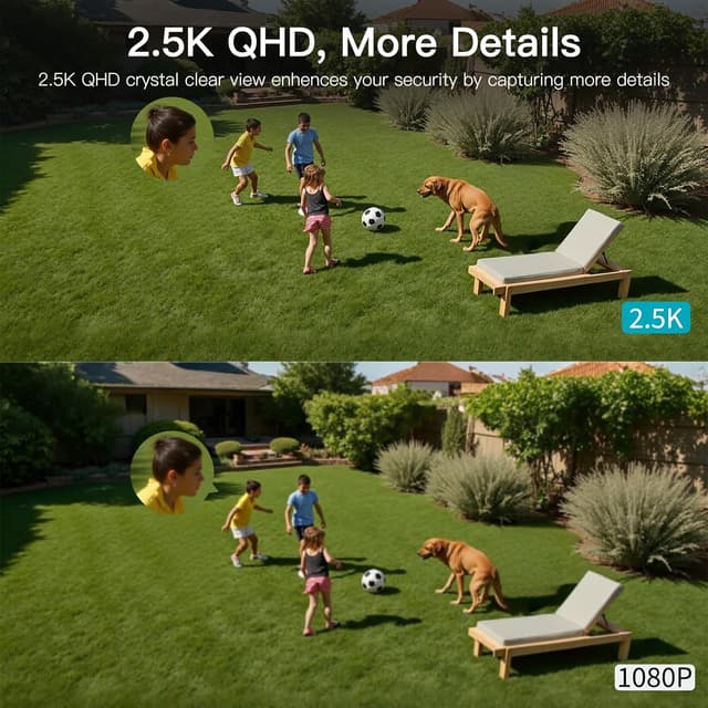 Detalle de VIM TAG Vimtag Outdoor Security Camera 2.5K (2.4G/5G Wi‑Fi) with Color Night Vision