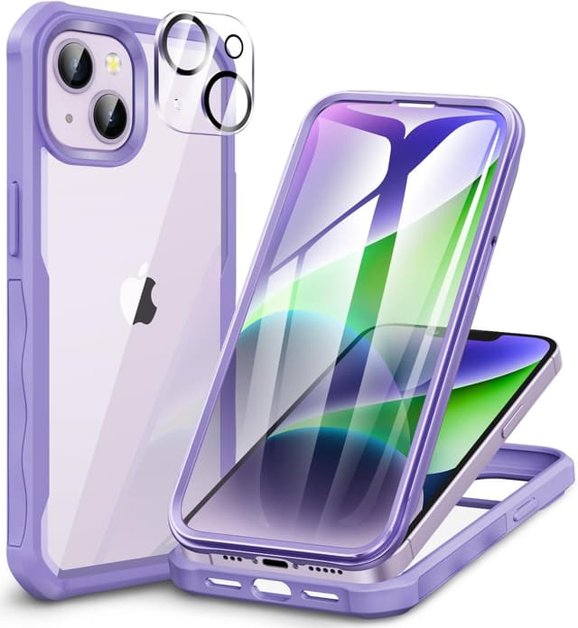 Detalle de iPhone 14 case with built-in 9H glass