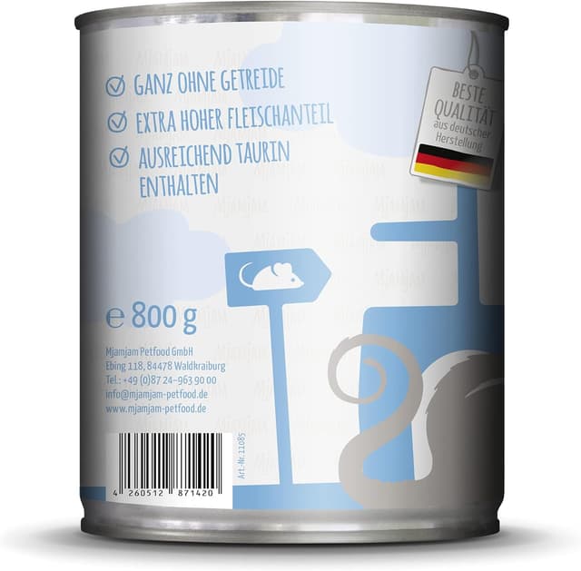 Thumbnail 6 de MjAMjAM Nourriture humide premium pour chat – pack mixte II (6 x 800 g) sans céréales, supplément de viande