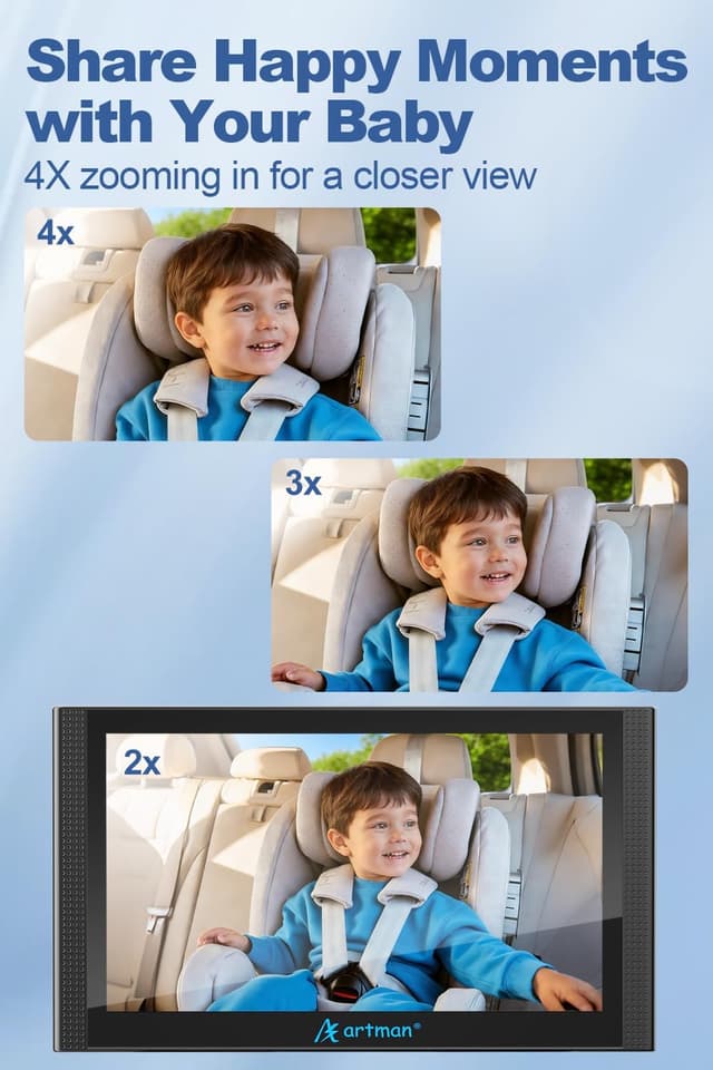 Thumbnail 6 de Artman 2-Kids Baby Car Camera Monitor