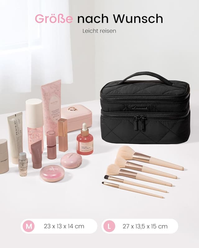 Detalle 1 de LOVEVOOK Kosmetiktasche Doppelkammer 23