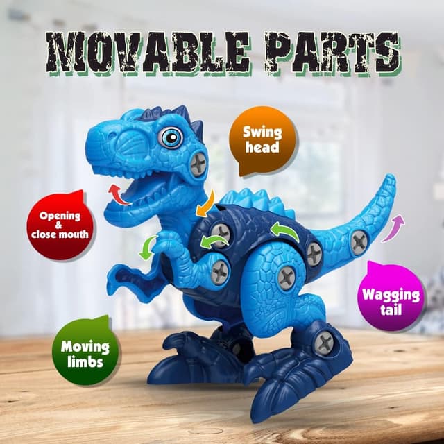 Thumbnail 3 de Take Apart Dinosaur Toys 4-Pack 🦖