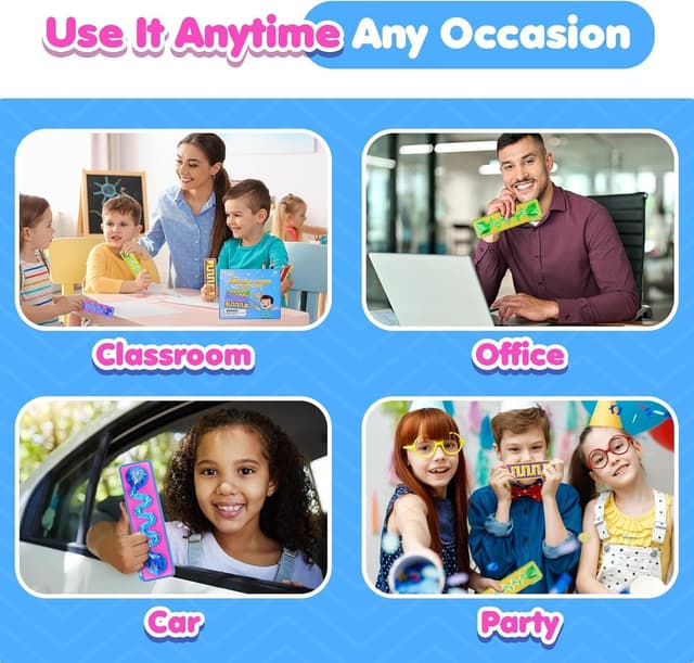 Detalle de LESONG 3-Pack Sensory Fidget Toys for Kids – Squishy calming goo sensory tubes for preschool