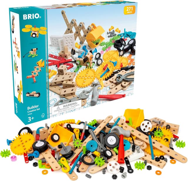 Detalle de BRIO Builder Creative Construction Set – STEM building & creative play construction toy (ages 3+)
