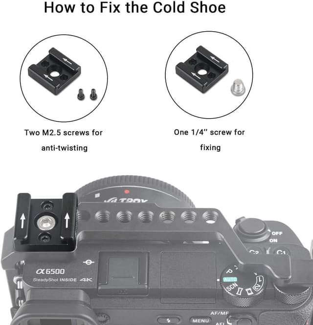 Detalle 2 de SMALLRIG 1241 Coldshoe-Adapter 25 mm