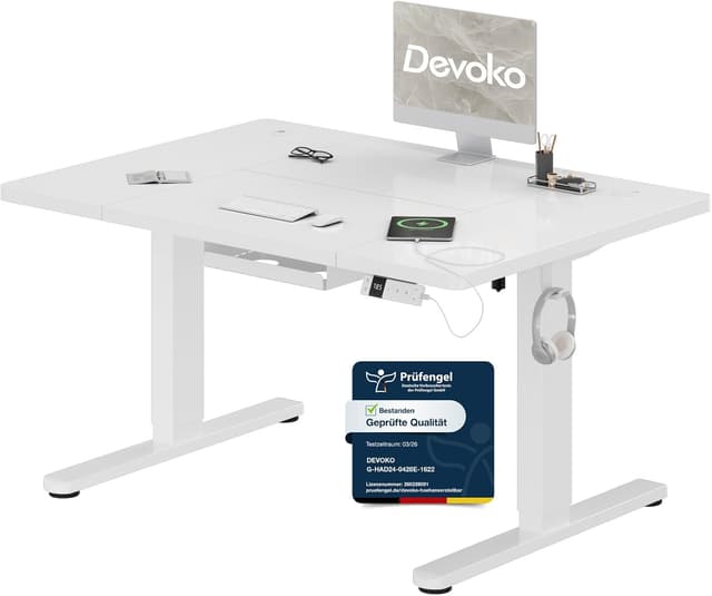 Detalle de Devoko höhenverstellbarer Schreibtisch 72–118 cm
