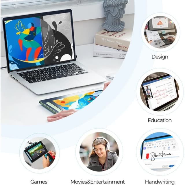 Detalle 2 de XP-Pen Artist 10 2ª Generación tableta 10.1" FullHD Rosa