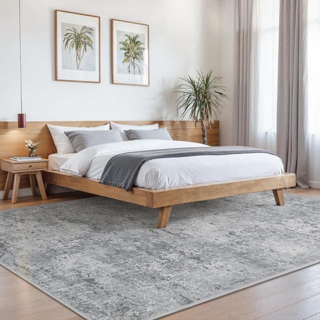 Detalle 2 de BEIMO Tapis extra-large 200x290 cm abstrait moderne lavable antidérapant à poils courts