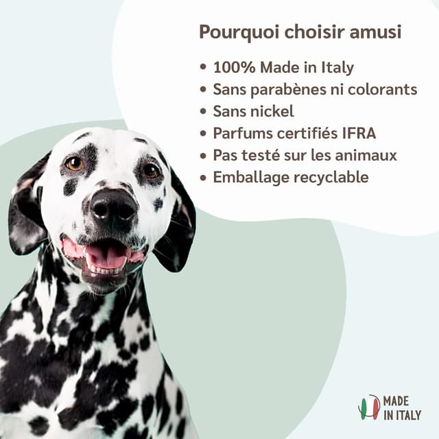 Detalle de amusi Shampooing Chien : shampooing sec anti-odeur sans rinçage (250 ml)