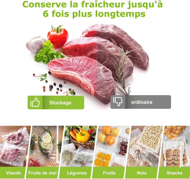 Thumbnail 4 de Bonsenkitchen VB3207 sacs sous vide 28 cm 🥡