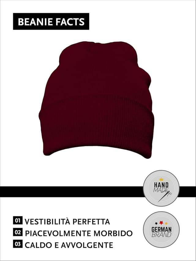 Detalle de DonDon berretto invernale beanie classico