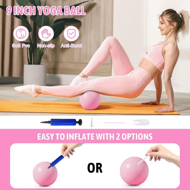 Thumbnail 3 de Magic Circle Pilates Ring Set with 40 cm ring and 9" ball 🧘♀