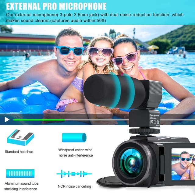 Thumbnail 3 de CAMKORY Videokamera 4K 48MP