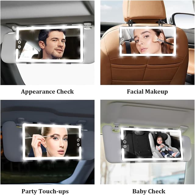 Detalle 2 de Led Sun Visor Vanity Mirror 10.2 in