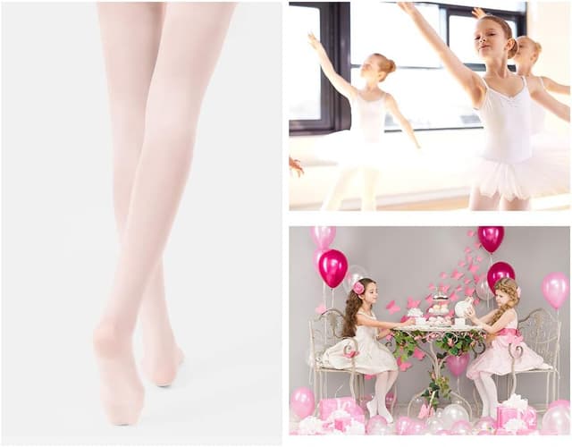 Thumbnail 6 de Stelle Girls Ballet Dance Footed Tights 360° Stretch 🩰
