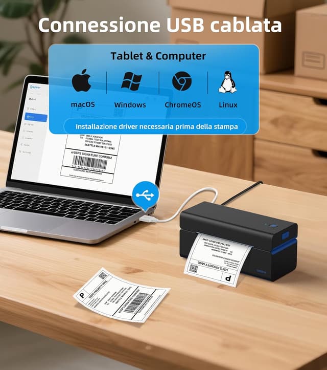 Thumbnail 6 de ORGSTA T001 stampante etichette 4x6