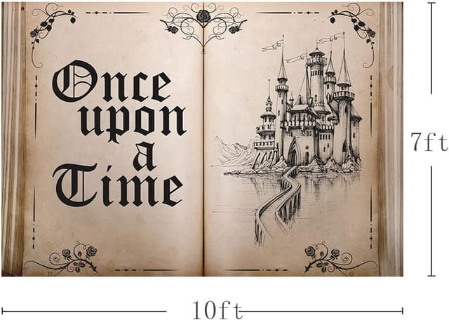 Thumbnail 2 de MEHOFOND 10x7ft Fairytale Book Backdrop
