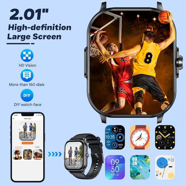 Thumbnail 5 de idomars Smartwatch 2.01" con ECG y llamadas