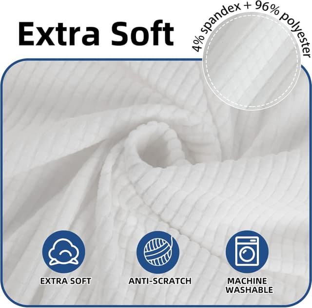 Thumbnail 3 de Ystyle Copridivano Universale Bianco con Braccioli