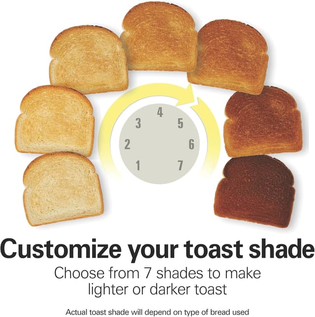 Detalle 2 de Hamilton Beach 2-Slice Extra Wide Toaster with 7 Levels ๐