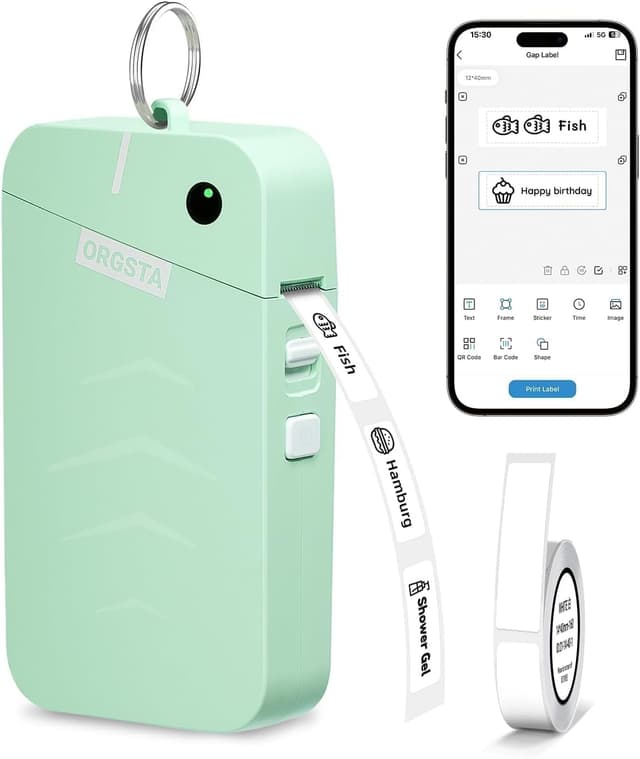 Detalle de ORGSTA Label Maker Machine 2000 mAh Bluetooth