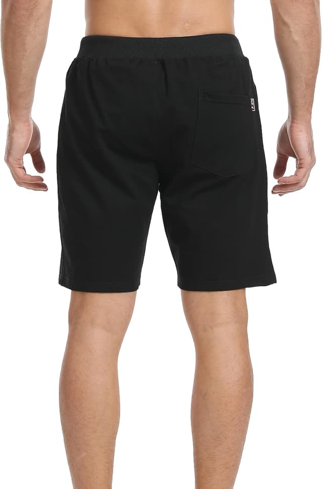 Detalle de JustSun Short Sport Homme Running en coton avec poches zippées