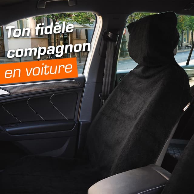 Detalle 2 de Upgrade4cars – Lot de 2 housses de siège avant universelles en coton anti-transpiration