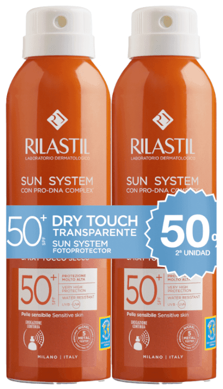 Imagen de Rilastil Sun System SPF50+ Crema Secado Rápido 2x200 ml ☀ en OfertitasTOP