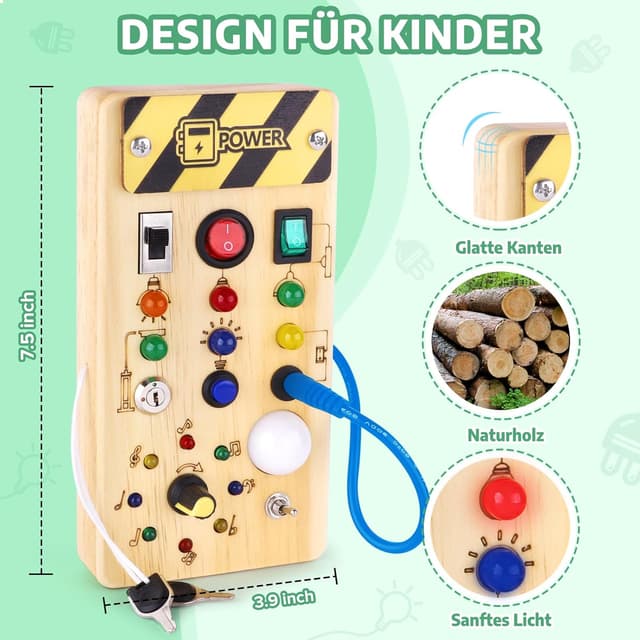 Detalle 2 de Konijiwa Busy Board LED ab 1 Jahr