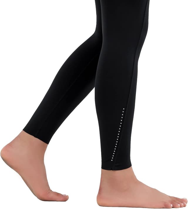Detalle de OVRUNS High Waist Gym Leggings for Women with Pockets – Yoga, Running & Compression Support
