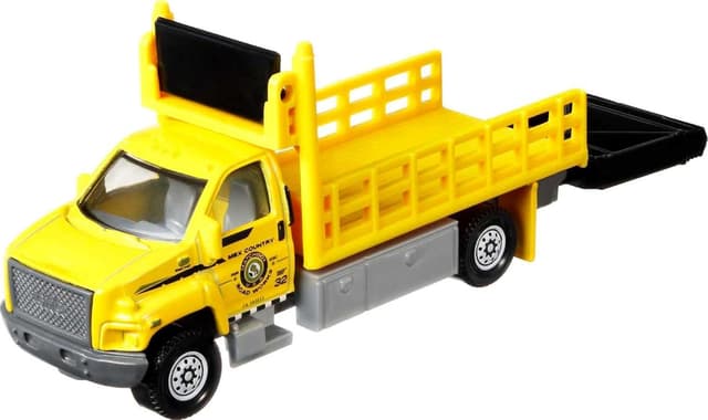 Detalle de Coffret Matchbox Construction Engins de chantier HCC07 : 4 véhicules avec éléments articulés (dès 3 ans)