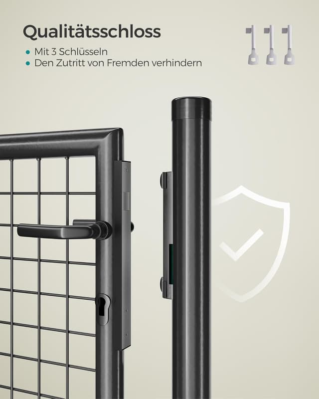 Detalle 2 de Gartentor SONGMICS GGD150A01, 87 x 100 cm