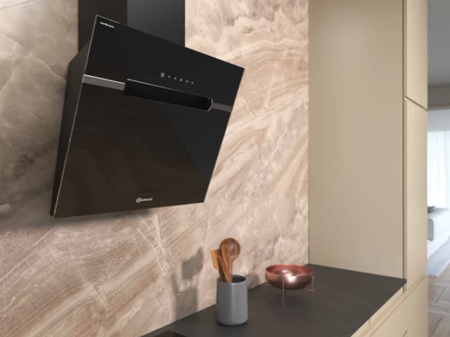 Detalle de Bauknecht BHVS 61F LT DP K Wandhaube mit Randabsaugung und Intensivmodus