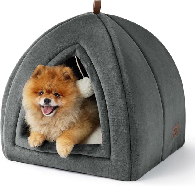 Imagen de BEDSURE Katzenhöhle Dunkelgrau 44x44x44cm en OfertitasTOP