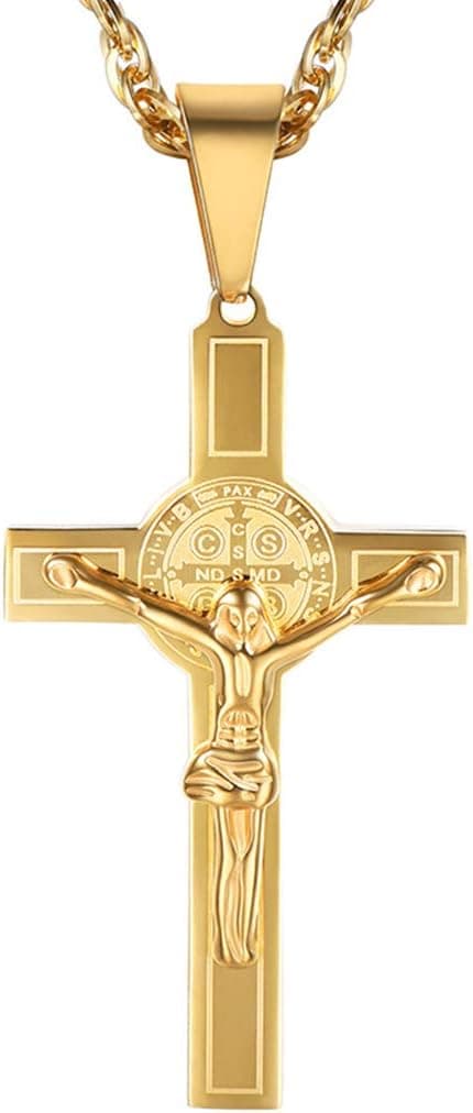 Detalle de PROSTEEL Collier Croix Catholique 64 mm