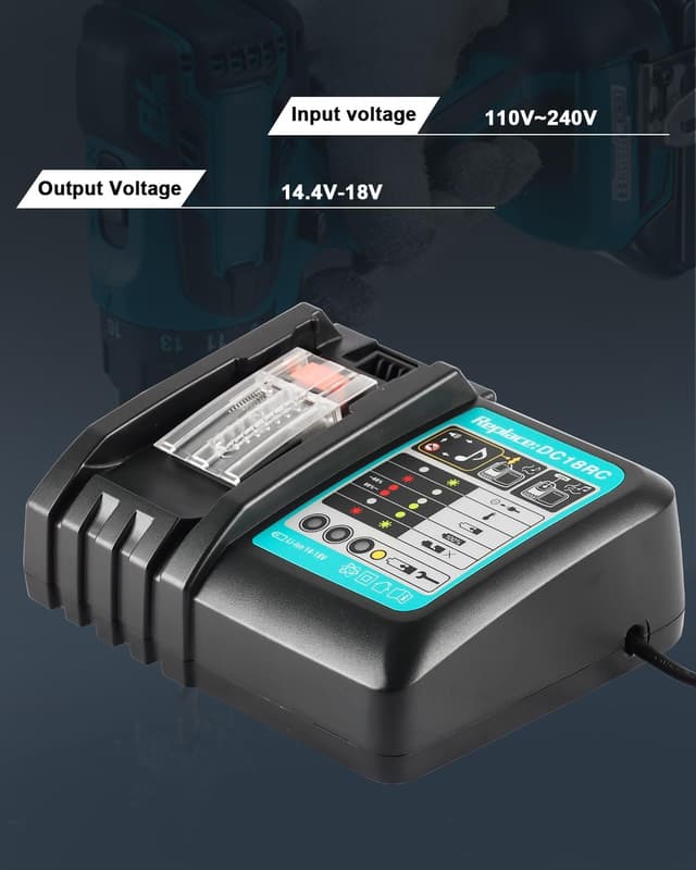 Thumbnail 5 de Wailey 18RC Cargador rápido para Makita 14,4 V 3,0A