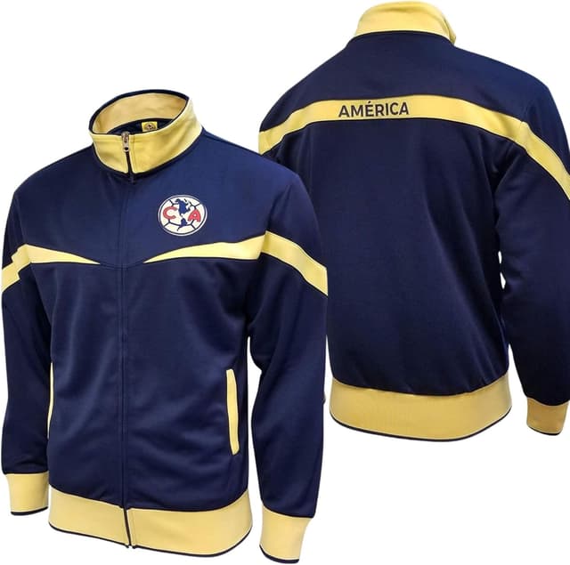 Detalle de Icon Sports Officially Licensed Club América Soccer Track Jacket (Unisex Adult)