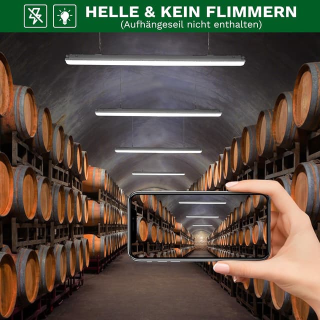 Detalle 1 de TONFFI Feuchtraumleuchte LED 120CM 36W