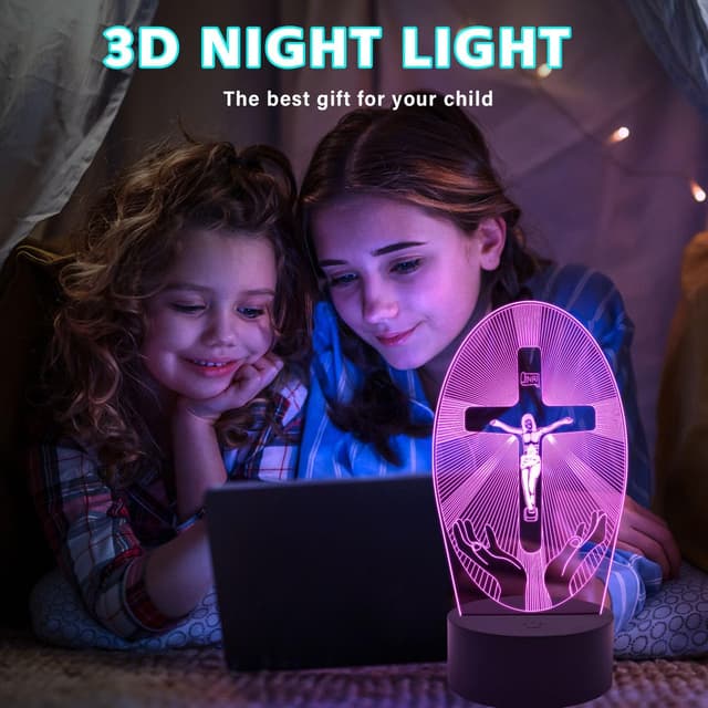 Detalle 2 de Gesù Croce luce notturna LED 16 colori