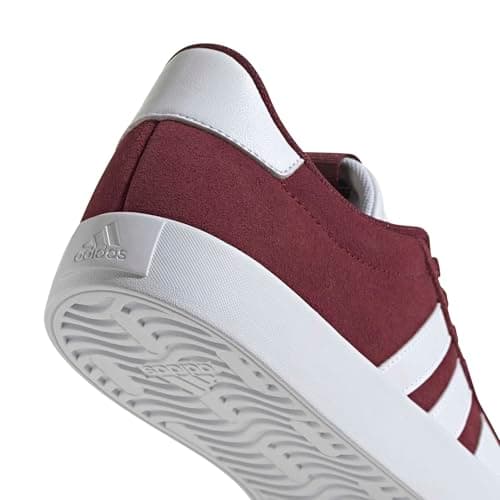 Detalle 2 de adidas Hombre VL Court 3.0 (Shadow Red/Cloud White/Shadow Red) – Zapatillas de piel con amortiguación