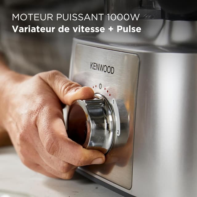 Detalle de Kenwood MultiPro Express FDP65.820SI, robot multifonction avec accessoires, bol 3 L et moteur 1000 W